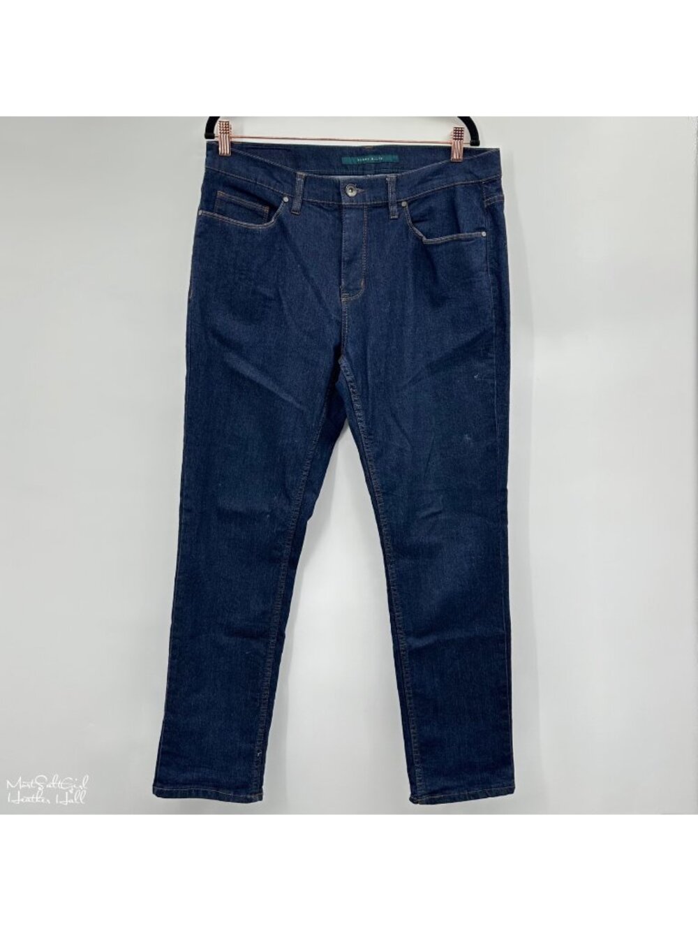 Perry Ellis Slim Fit Stretch Dark Blue Jeans Size 34/30